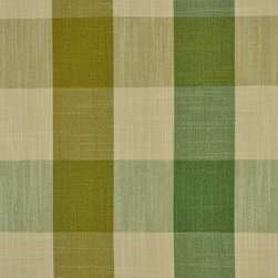 Paroo Cotton Blend Blod-scale Check Curtains & Drapes Upholstery Fabric in Olive - Upholstery Fabric