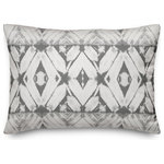 DDCG - Gray Shibori Spun Poly Pillow, 14"x20" - This polyester pillow features a gray shibori design to help you add a stunning accent piece to  your home. The durable fabric of this item ensures it lasts a long time in your home.  The result is a quality crafted product that makes for a stylish addition to your home. Made to order.