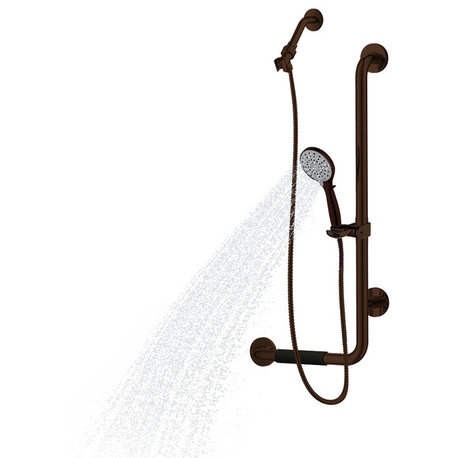 PULSE ShowerSpas ErgoSlideBar Oil-Rubbed Bronze, Right