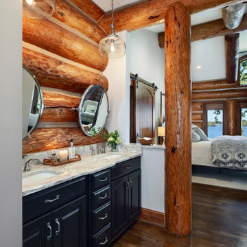 North Carolina Handcrafted Log Home - Lake Gaston Residence