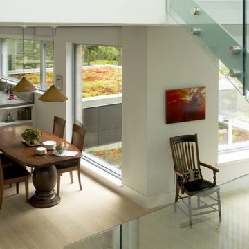 Rift & Quarter Sawn White Oak Plank Flooring, Dining Area