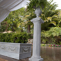 Doric Column, Limestone, 13x13x95