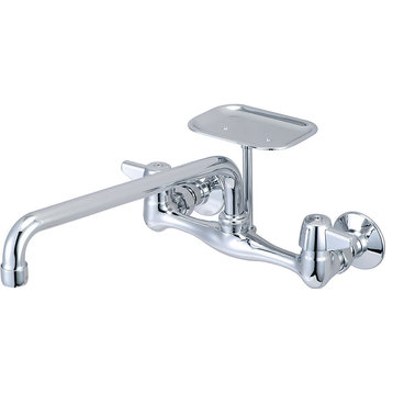 Central Brass 0048-TA3 1.5 GPM Wall Mounted Kitchen Faucet - Polished Chrome