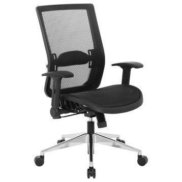 Black Matrix Back Manager's Office Chair With Black Matrix Seat