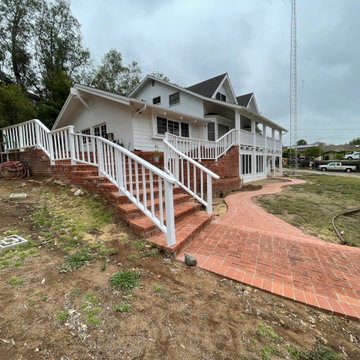 outdoor wood railing retrofit for insurance purposes