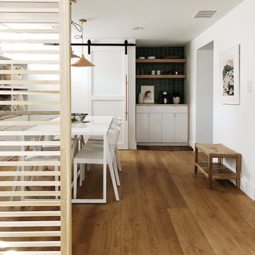 House Seven Design + Build: Coffee Bar with Tile Backsplash
