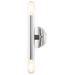 Livex Lighting - Copenhagen 2 Light Wall Sconce, Polished Chrome - This 2 light ADA Sconce from the Copenhagen collection by Livex will enhance your home with a perfect mix of form and function. The features include a Polished Chrome finish applied by experts.