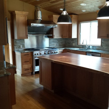 Alder Raised Panels Kitchen
