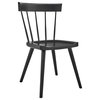 Sutter Wood Dining Side Chair Set of 2, Black