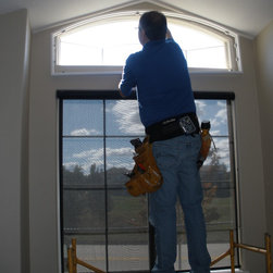 Arch Shaped PolyCore Shutter install - Interior Shutters