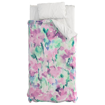 Deny Designs Jacqueline Maldonado Divine Feminine Pink Bed in a Bag, Twin Xl