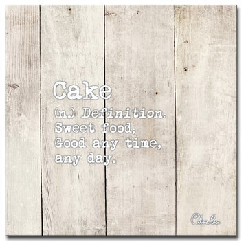 Ready2HangArt 'Define Cake' Inspirational Canvas Art by Olivia Rose, 30"x30"