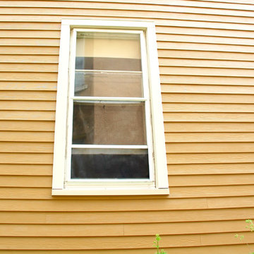 Chicago, IL Tuscan Gold Hardie Siding Exterior Remodel