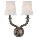 Hudson Valley Lighting - Hudson Valley Lighting 8112-AN Danbury - Two Light Wall Sconce - Classical design celebrates natural forms in an elDanbury Two Light Wa Antique Nickel Off W *UL Approved: YES Energy Star Qualified: YES ADA Certified: n/a  *Number of Lights: Lamp: 2-*Wattage:60w Candelabra bulb(s) *Bulb Included:No *Bulb Type:Candelabra *Finish Type:Antique Nickel