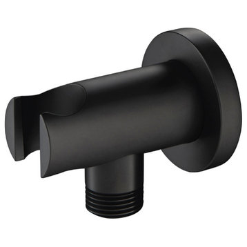 Isenberg HS8008 - Wall Supply Elbow With Holder, Matte Black