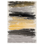 Livabliss - Pepin Modern Medium Gray, Charcoal Area Rug, 7'11"x10' - Vidid jewel tone color paletts and bold painterly patterns give the Pepin collection an impressive look for a rug that is easily within reach of most consumers. This machine made polypropylene brings a feel of high end elegance and artistry to any space.