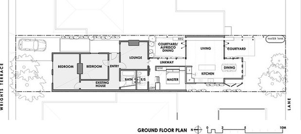 Floor Plan Convertible Courtyards House