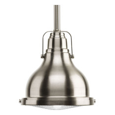 Progress Lighting 1-9W LED 3000K Pendant, Brushed Nickel