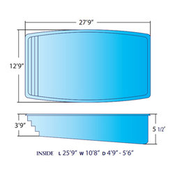 Islander by Alaglas - Medium Fiberglass Pool - Outdoor Products