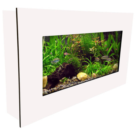 Aussie Aquariums 2.0 Wall Mounted Aquarium - View Matte White