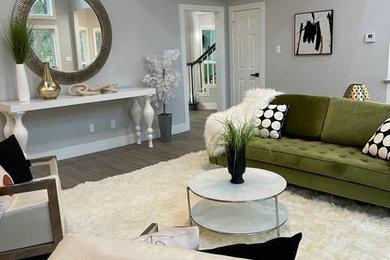 Living room - transitional living room idea in Houston