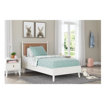 Eb1024-155 Ashley Furniture Aprilyn - White Twin Panel Bed