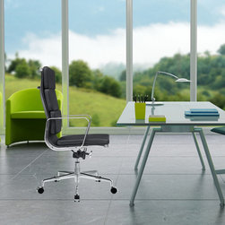 Fine Mod Imports Soft Conference Office Chair High Back - SKU: FMI1216-black - Office Chairs