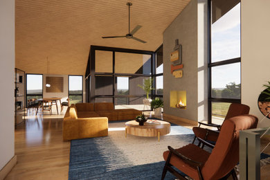 Example of a minimalist home design design in Seattle
