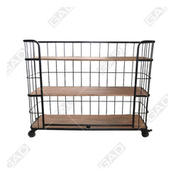 BROAD IRON WOODEN SHELF - Home Office Furniture