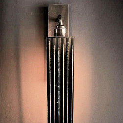 Black & Gold Long LED Wall Light - Wall Lights