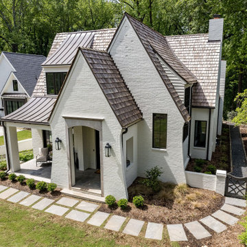 Luxury Custom Home with Modern Tudor Style
