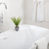 Holly 59" Soaking Bathtub, Glossy White