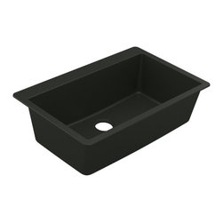 Moen&reg; Black Single Basin Granite Sink - Kitchen Sinks