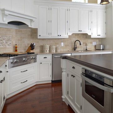 Microwave drawer on island