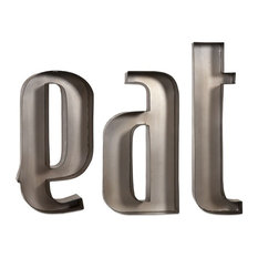 Metal Letters For Wall wall letters | houzz Metal Letters For Wall wall letters | houzz