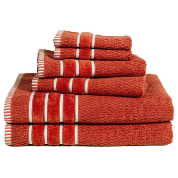 Luxury Cotton Towel Set by Castle Point, Orange