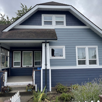 Siding Installation - James Hardie Lap and Shakes & Shingles in Evening Blue