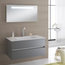 Bali 3-Piece Wall-Mounted Bathroom Vanity Unit, 100 cm, Lead