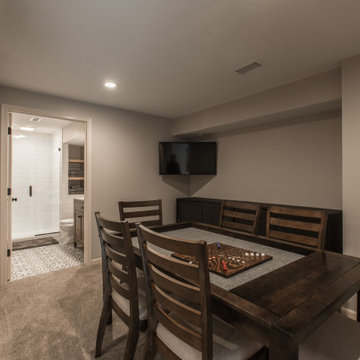 Basement Transformation | Theater | Game Room | Guest Bedroom | Full Bathroom