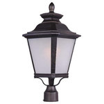 Maxim Lighting - Maxim Lighting 1120FSBZ 9" Knoxville One Light Outdoor Post Lantern - Knoxville is a cross between transitional and traditional styles in Bronze finish.Shade Included: TRUE* Number of Bulbs: 1*Wattage: 100W* BulbType: Medium Base* Bulb Included: No