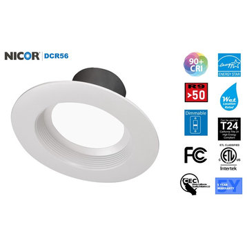 Nicor Dcr561081202Kwhbf 5/6 In. Led Recessed Downlight Retrofit Light
