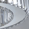 Oval modern crystal chandelier for living room, dining room, kitchen Island, 47.2"