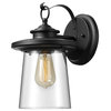 Globe Electric 44170 Valmont 1 Light 13" Tall Outdoor Wall Sconce - Black