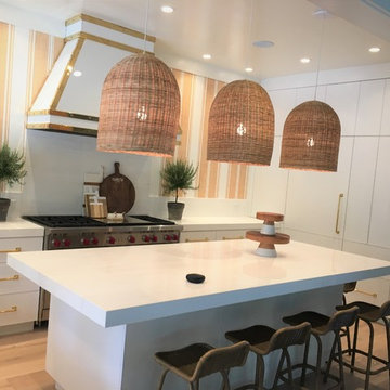 Wire Brushed Rift White Oak Cabinets
