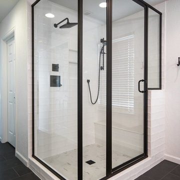 Wegrzyn & Mignogna Farm Style Master Bathroom