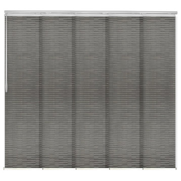 Kato 5-Panel Track Extendable Vertical Blinds 58-110"W