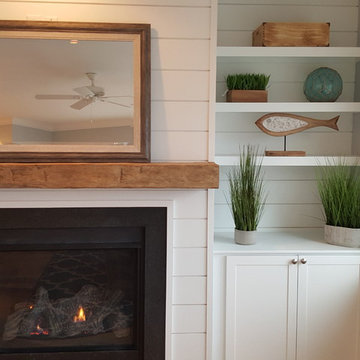 Fireplace Built-In | White Ship lap