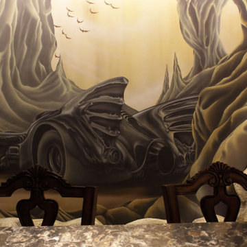 Batman Themed Theatre Lighting & Interior Design Little Rock AR.