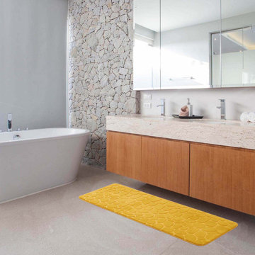 Stylish & Functional Bathroom Mats by Evideco