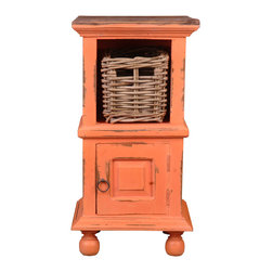Sunset Trading Cottage End Table with Basket - Side Tables And End Tables